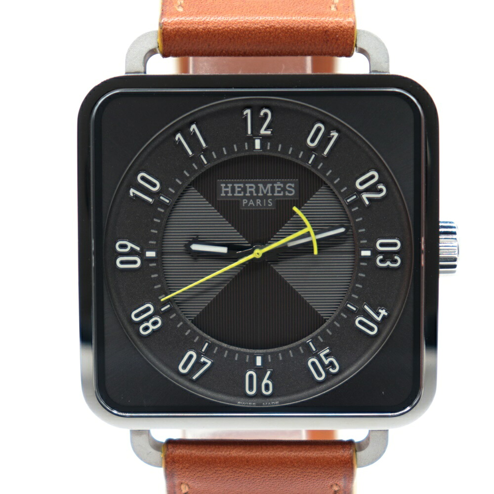HERMES エルメス 自動巻き腕時計 カレ・アッシュ T12.710 スクエア【中古】かんてい局南高江店【楽ギフ_包装選択】z26-1715|かんてい局熊本店