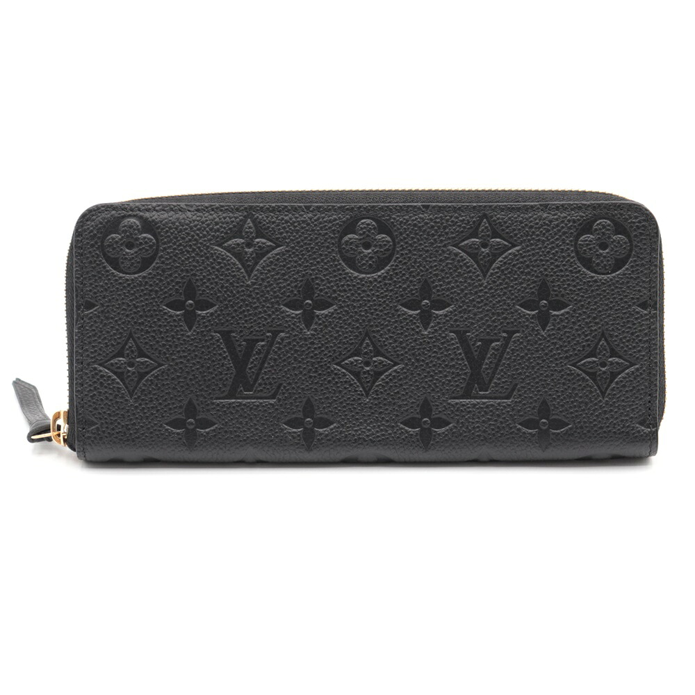 LOUIS VUITTON ルイヴィトン M60171 ポルトフォイユクレマンス ノワール 黒 ラウンドチャック長札入れ 【中古】かんてい局南熊本店【楽ギフ_荷拵え選りわける】ｍ5-51342