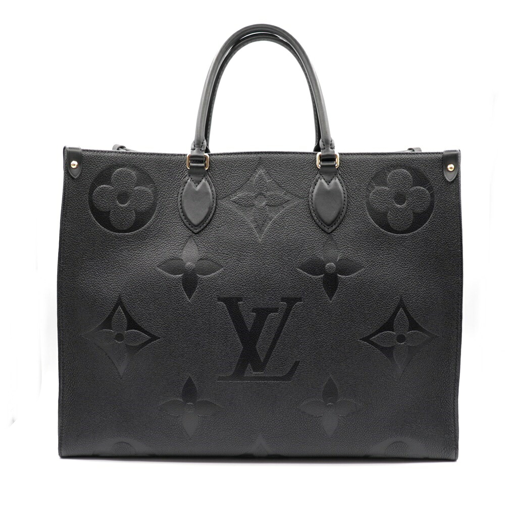 LOUIS VUITTON ルイヴィトン オンザゴーGM M44925  アン工業プラント トートバッグ ノワール 黒【中古】かんてい局南熊本店【楽ギフ_荷造り選りわける】m5-52880
