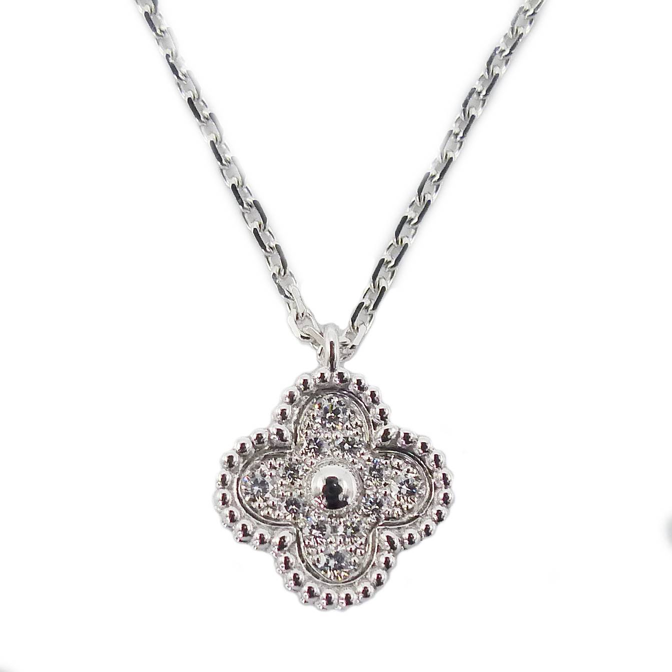 【美品】Van Cleef & Arpels ペンダント　ネックレス　ヴァンクリ ヴィンテージ アルハンブラ ペンダント 18K イエローゴールド