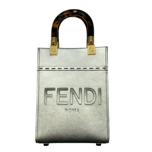 FENDI 8BS051 サンシャイン ショッパー ミニ ショルダーバッグ フェンディ □□ USED-A