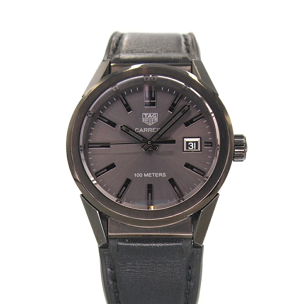 タグホイヤー TAG HEUER WBG1313 カレラ ブラック □□USED-AB