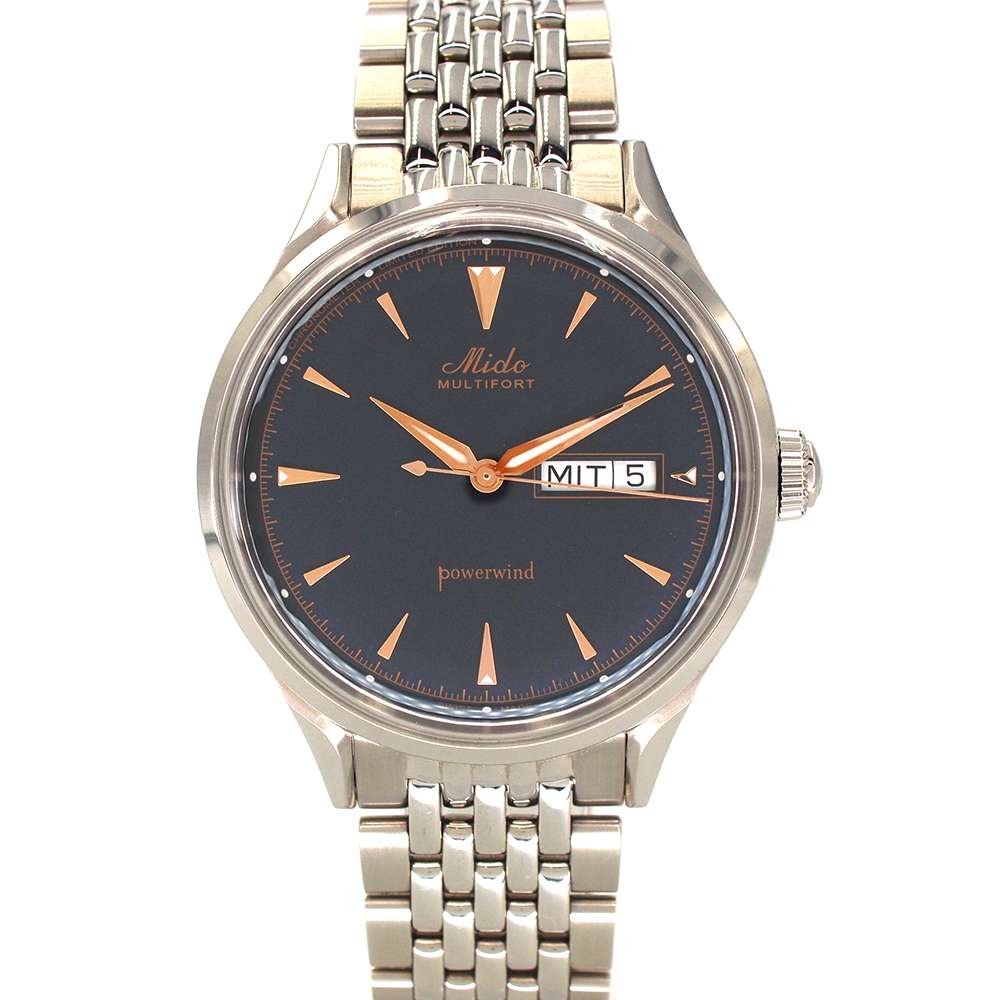 ミドー MIDO M040.408.11.041.00 マルチフォート 1954本限定 ネイビー □□USED-A