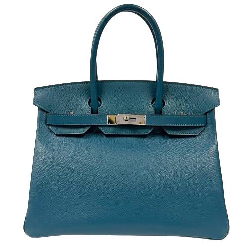 エルメス HERMES バーキン30 エプソン ヴェールボスフォール グリーン系 シルバー金具 Y刻印 2020年頃 メーカーメンテナンス済 □□USED-A