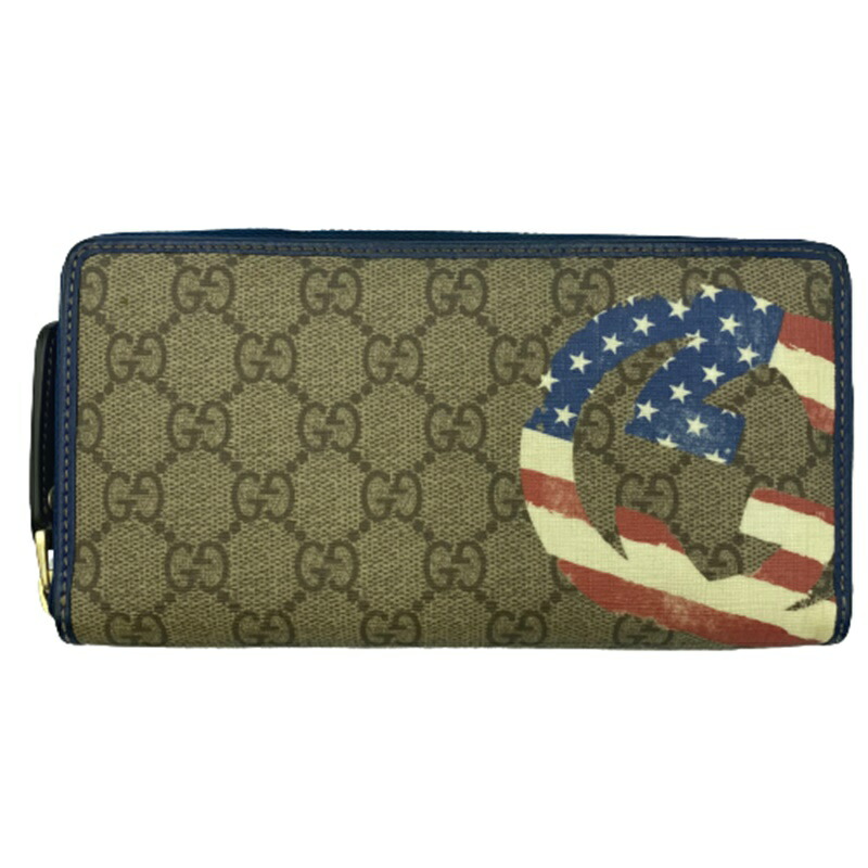 楽天市場】送料無料 GUCCI グッチ GGスプリーム ジップアラウンド長