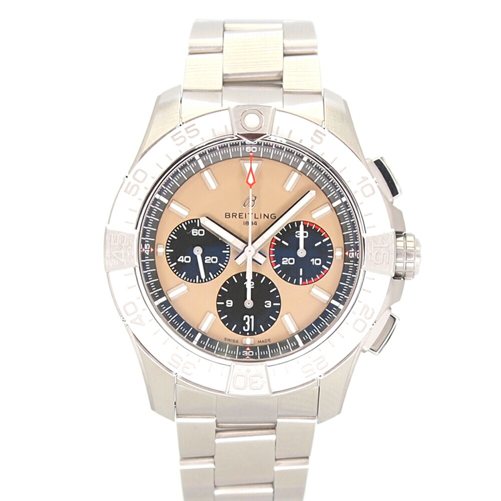 ブライト輪っか Breitling AB0147101A1A1 アベンジャー B01 クロノグラフ 赤銅色  □□USED-SA メンズ腕時計-腕時計
