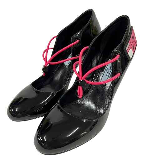 楽天市場】【靴】PRADA プラダ パンプス ハイヒール レザー ブラック