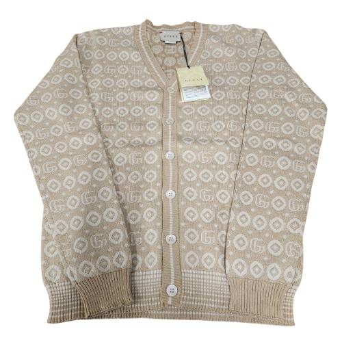 GUCCI グッチ 770161 ダブルG綿織物 ジレー チルドレンズ ベージュ系 大いさ12  □□ USED-SS