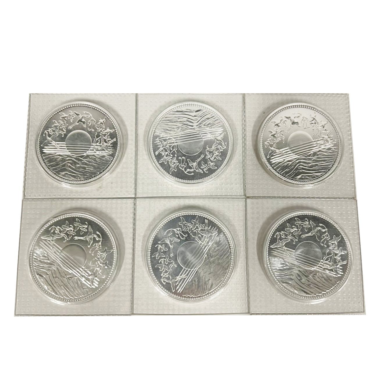 天皇陛下　銀貨　3枚 天皇陛下在位六十年記念 銀貨3枚セット
