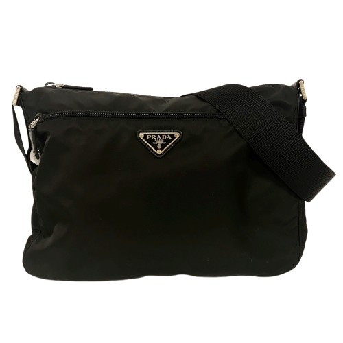 楽天市場】プラダ PRADA 三角ロゴ ショルダーバッグ ナイロン 黒