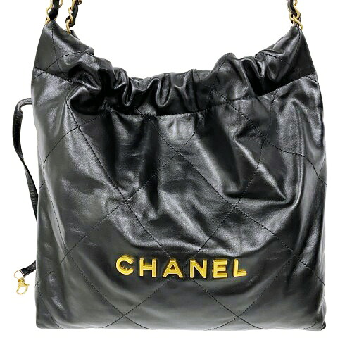CHANEL シャネル AS3260 シャネル22 スモール ハンドバック 黒いこと □□USED-SA