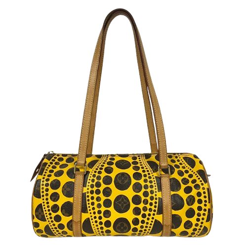 LOUIS VUITTON ルイヴィトン M40688 パピヨン30 パンプキンドット モノグラム 草間彌生 ショルダーバッグ ハンドバッグ □□ USED-B