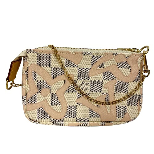 LOUIS VUITTON ルイヴィトンN60051 ミニポシェットアクセソワール ダミエ・アズール タヒチ 白いこと □□ USED-A