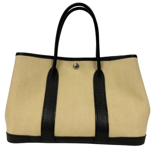 HERMES エルメス ガーデンパーティTPM ハンドバッグ T刻印 2015年頃 トワルシェブロン □□USED-B