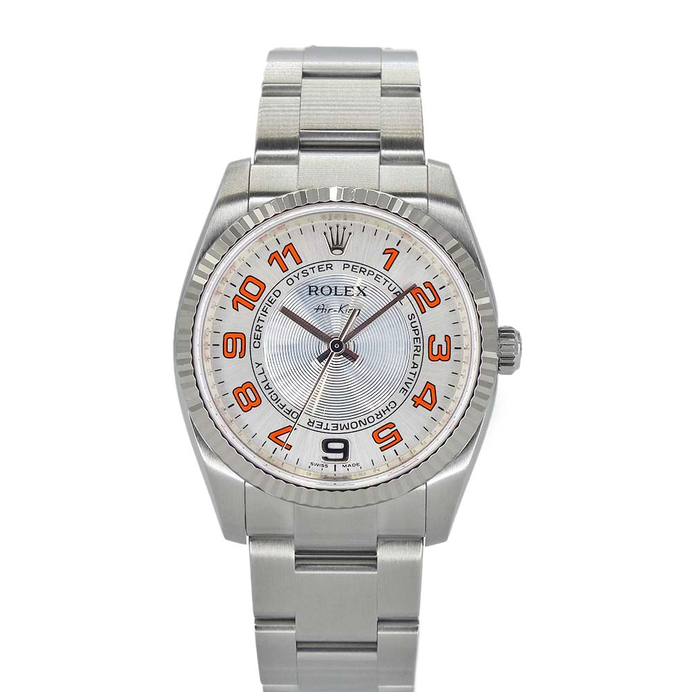 ロレックス ROLEX 114234 エアキング シルバー オレンジ □□USED-SA｜かんてい局名古屋東郷店