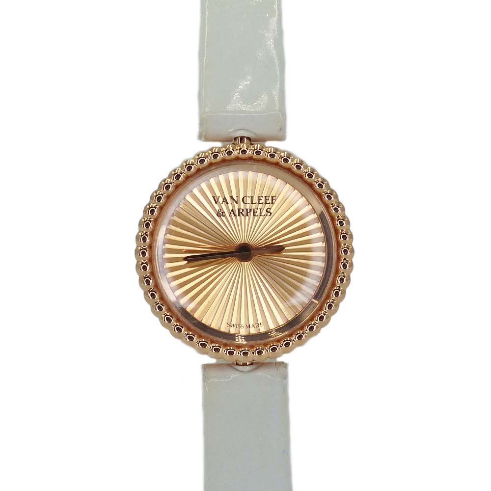 ヴァンクリーフ&アーペル VAN CLEEF&ARPELS VCARPBL00 ペルレ ウォッチ K18PG ピンクゴールド □□USED-A