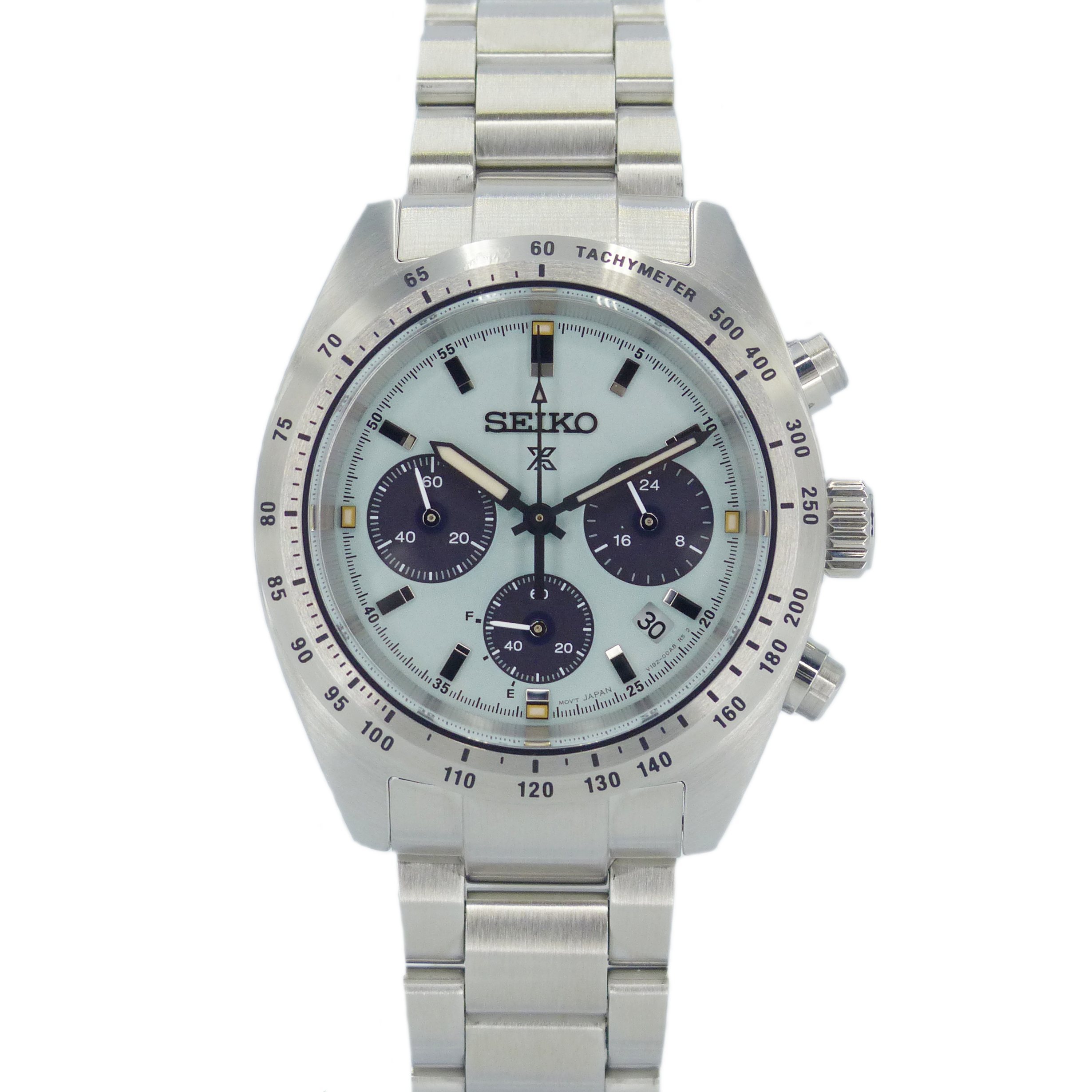 SEIKO セイコー SBDL129 プロスペック SPEEDTIMER オパールグリーン ソーラー □□USED-SA