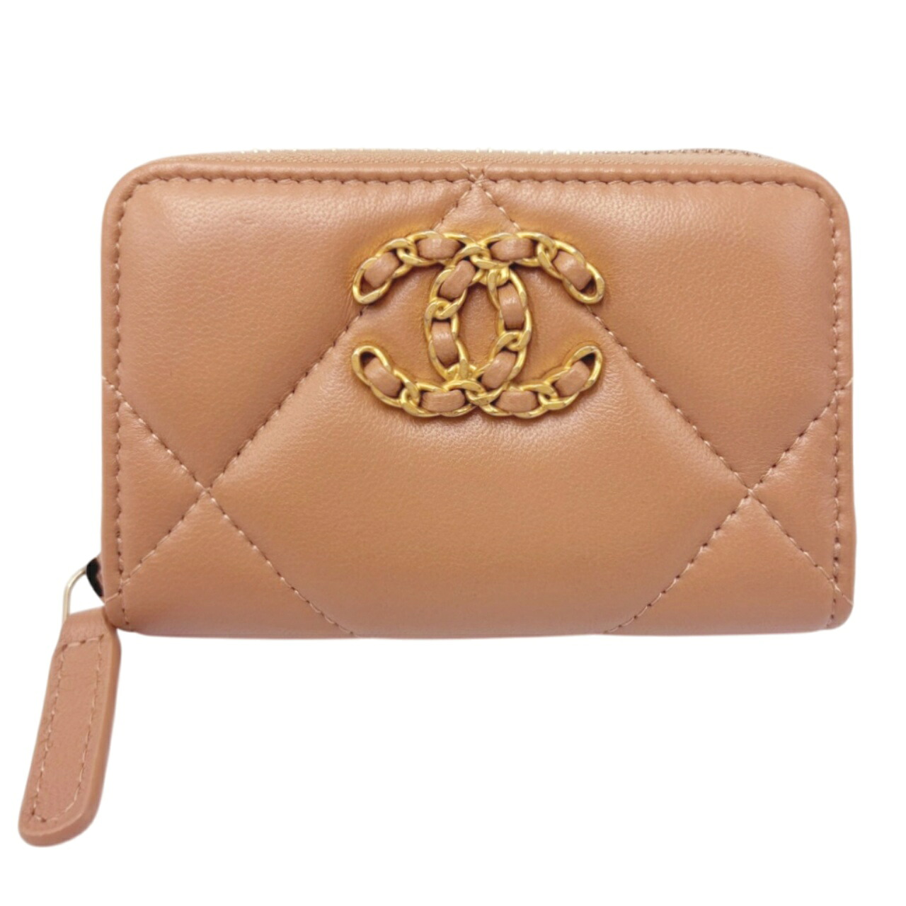 CHANEL シャネル シャネル19 コインパース ココマーク マトラッセ 財布 ベージュ系 □□ USED-SA｜かんてい局名古屋東郷店