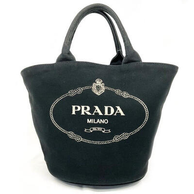 PRADA プラダ ハンドバッグ カナパ バケツ型 黒 | wise.edu.pk