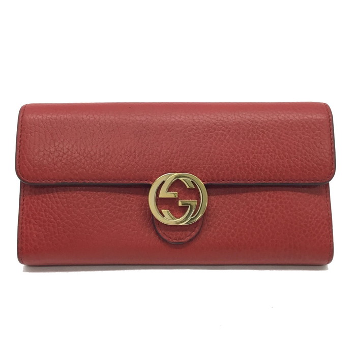 GUCCI グッチ レザー 赤 二つ折り長財布 上品 美品 ゴルド金具保存袋有 楽天市場】【中古】【財布】GUCCI グッチ GGキャンバス レザー