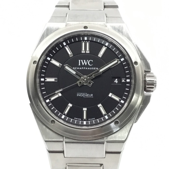 ☆お買得商品☆IWC【アイダブリュシー】INGENIEUR　メンズ　腕時計　自動巻き　IW323902　ブラック文字盤【中古品/USED-AB】質屋　かんてい局那覇店　ｎ3100013927300005