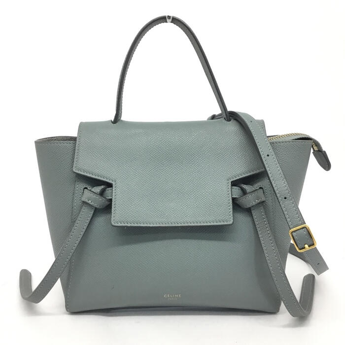 セリーヌ【セール】ベルトバッグ ナノ NANO・グレー★関税込み CELINE セリーヌ ハンドバッグ ショルダーバッグ ラゲージ ナノ