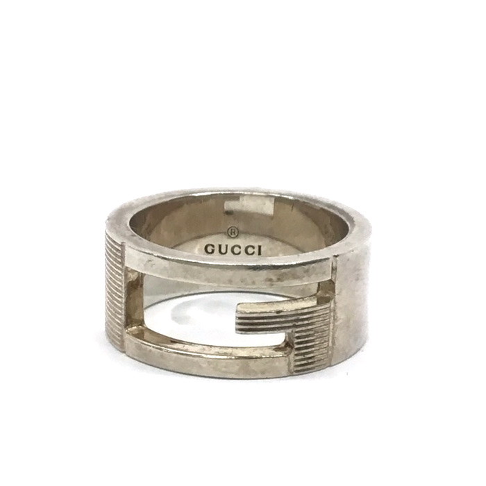 GUCCI【グッチ】Gリング Ag925 シルバーリング 約6.5号 6.7g アクセサリー【中古品/USED-B】質屋 かんてい局那覇店 n3103436927300048