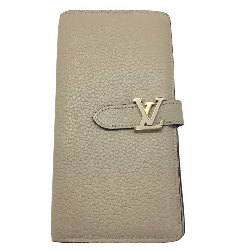 LOUIS VUITTON【ルイヴィトン】LVヴェルティカルウォレット 二つ折り長紙入れ なめし革 ベージュ系 M81367【中古品/USED-B】一六銀行 かんてい局那覇店 ｎ3101558927300367