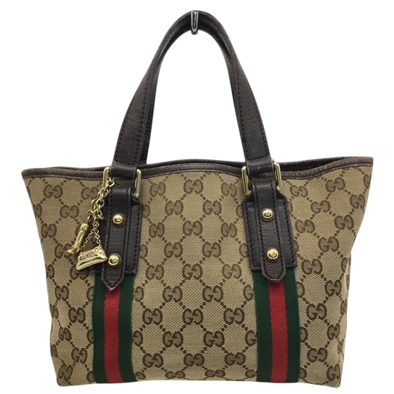 【布袋付き】GUCCI ミニトートバッグ GG シェリーライン ブラック グッチ 布袋付き】GUCCI グッチ ミニトートバッグ GGキャンバス