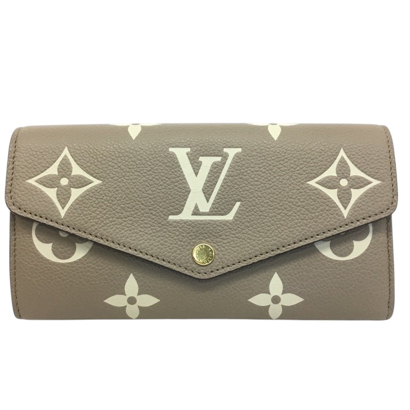 LOUIS VUITTON ルイヴィトン ポルトフォイユ　サラ　NW　M81049　二つ折り長財布　モノグラムアンプラント　バイカラー【中古品/USED-AB】質屋　かんてい局那覇店　ｎ3101897927300403