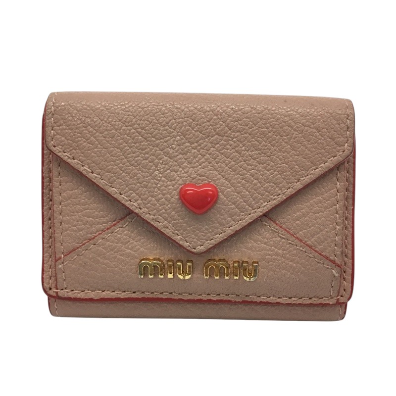 本物 ミュウミュウ 財布 レディース マドラス 茶色 スタッズ コンパクト ロゴ 楽天市場】miumiu(ミュウミュウ) 三つ折財布 コンパクト