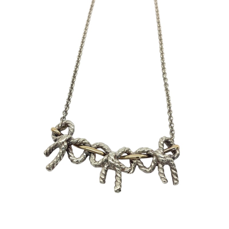 楽天市場】ティファニー トリプルリボン ネックレス シルバー