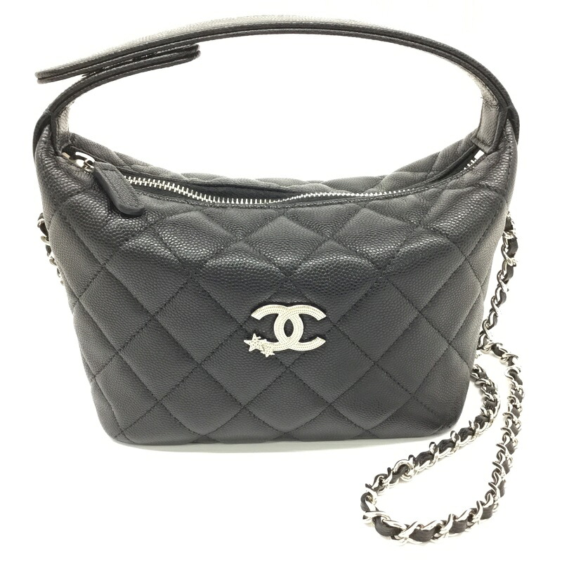 CHANEL【シャネル】ホーボーバッグ 2way御徒面子 AP4850 カーフスキン マトラッセ 【中古品/USED-A】一六銀行 かんてい局那覇店 ｎ3100880927300025