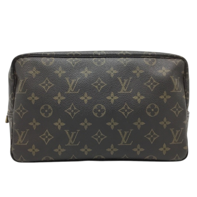 LOUIS VUITTON【ルイヴィトン】トゥルース 室内用便器28 M47522 二つ目御徒面子 合切袋 モノグラム【中古品/USED-B】一六銀行 かんてい局那覇店 ｎ3101231927300095