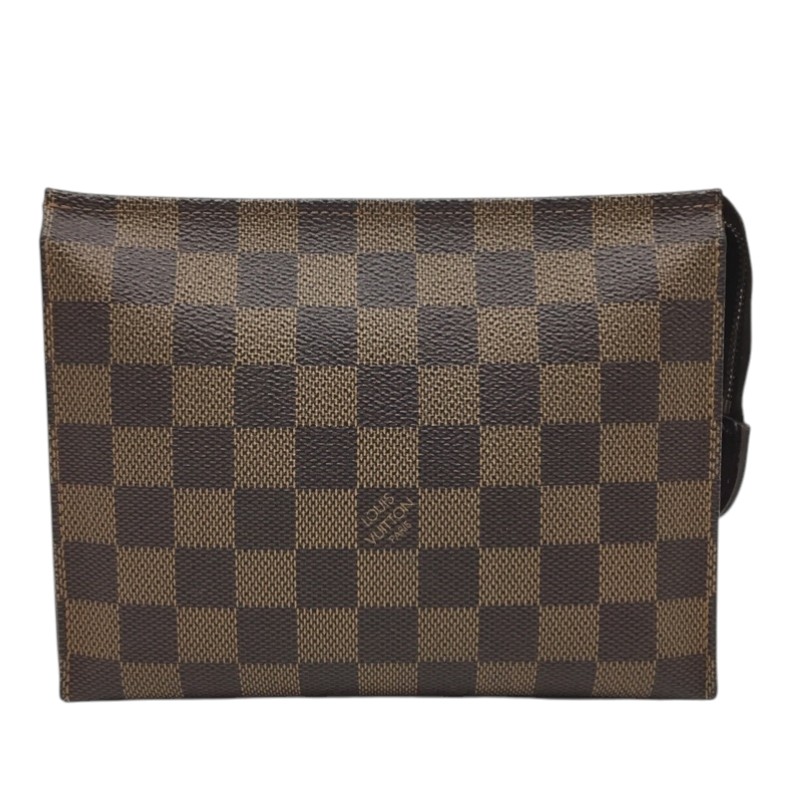 LOUIS VUITTON【ルイヴィトン】ポシェットワレット19 N47544 ダミエエベヌ 小物入れ 化粧ポーチ【中古品/USED-AB】質屋 かんてい局那覇店 n3101331927300093