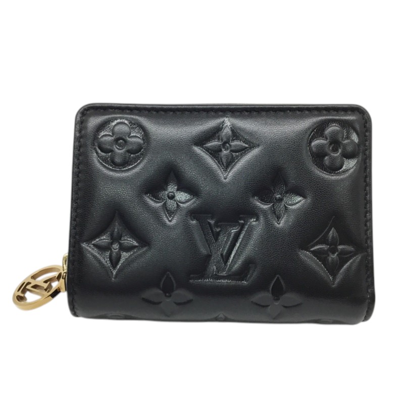LOUIS VUITTON【ルイヴィトン】ポルトフォイユ ルー M81599 モノグラム エンボス 二つ折り財布 ブラック【中古品/USED-AB】質屋 かんてい局那覇店 n310897927300435|かんてい局沖縄 店