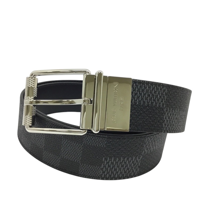 LOUIS VUITTON【ルイヴィトン】メンズ胴締め リバーシブルベルト M0338 ダミエグラフィット 95/38大きさ【中古品/USED-AB】一六銀行 かんてい局那覇店 ｎ3102689927300088