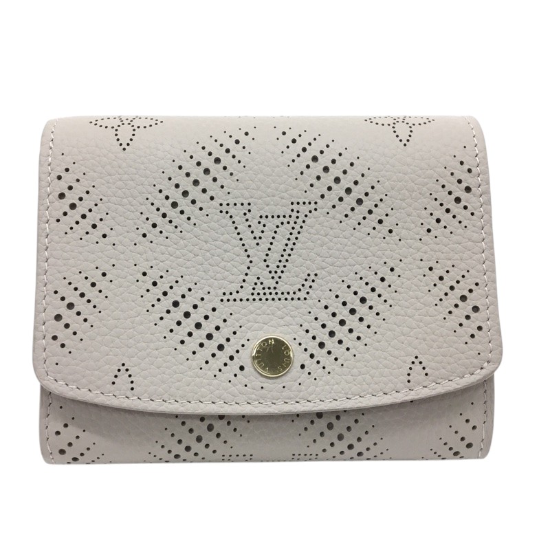 LOUIS　VUITTON【ルイヴィトン】ポルトフォイユ　イリス　M14172　二つ折り財布　コンパクトウォレット　マヒナ　ベージュ系【中古品/USED-A】質屋　かんてい局那覇店　ｎ3101897927300442