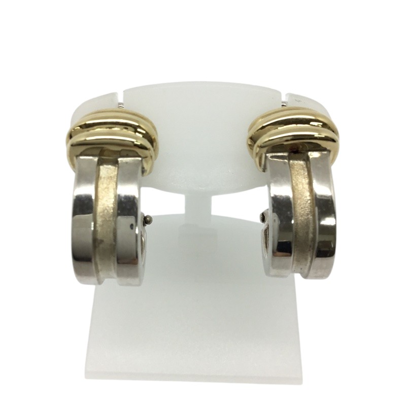 TIFFANY＆Co【ティファニー】グループドダブルライン　ピアス　アクセサリー　750/925　K18/シルバー　コンビ　約7.9ｇ【中古品/USED-B】質屋　かんてい局那覇店　ｎ3103568927300014｜かんてい局沖縄　店