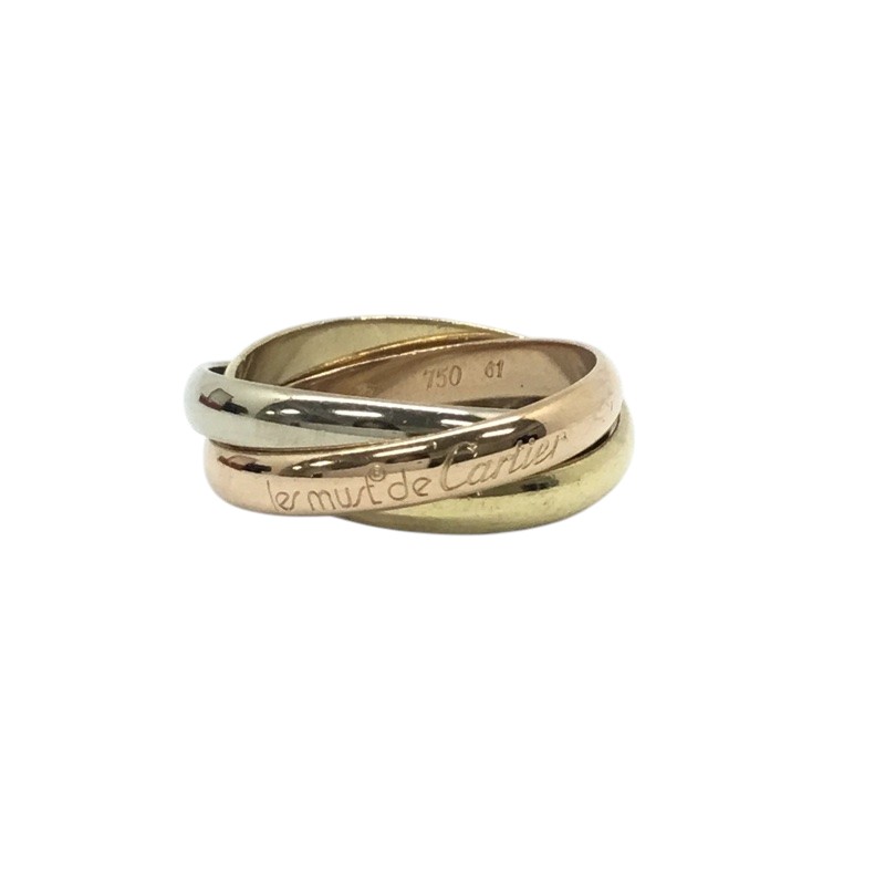 Cartier【カルティエ】トリニティリング　K18　750刻印　約20号　指輪　3連　18金　10.5ｇ【中古品/USED-B】質屋　かんてい局那覇店　ｎ3103407927300070｜かんてい局沖縄　店