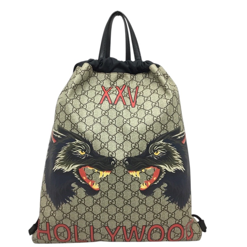 GUCCI【グッチ】ドローンストリング うしろ側容器に並べる 背嚢 狼 XXV HOLLY WOOD 473872/527066【中古品/USED-AB】一六銀行 かんてい局那覇店 ｎ3100769927300018