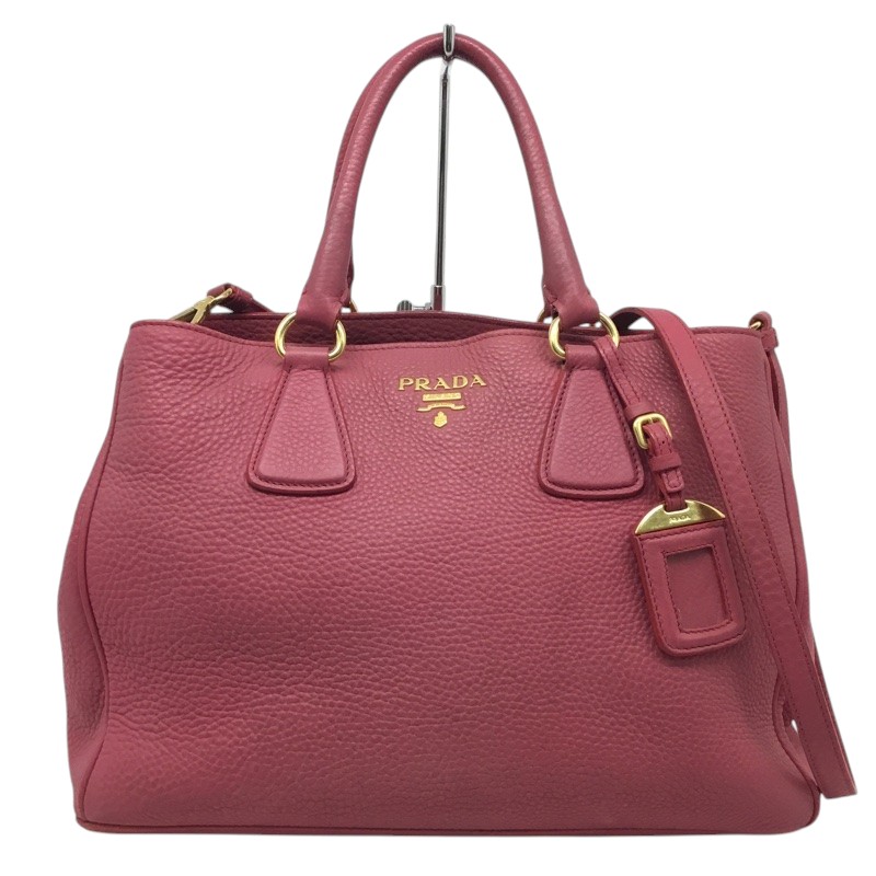 PRADA【プラダ】2WAYハンドバック ショルダーバッグ BN2579 なめし革 サクラ色系 レディース【中古品/USED-B】一六銀行 かんてい局那覇店 ｎ3100883927300087