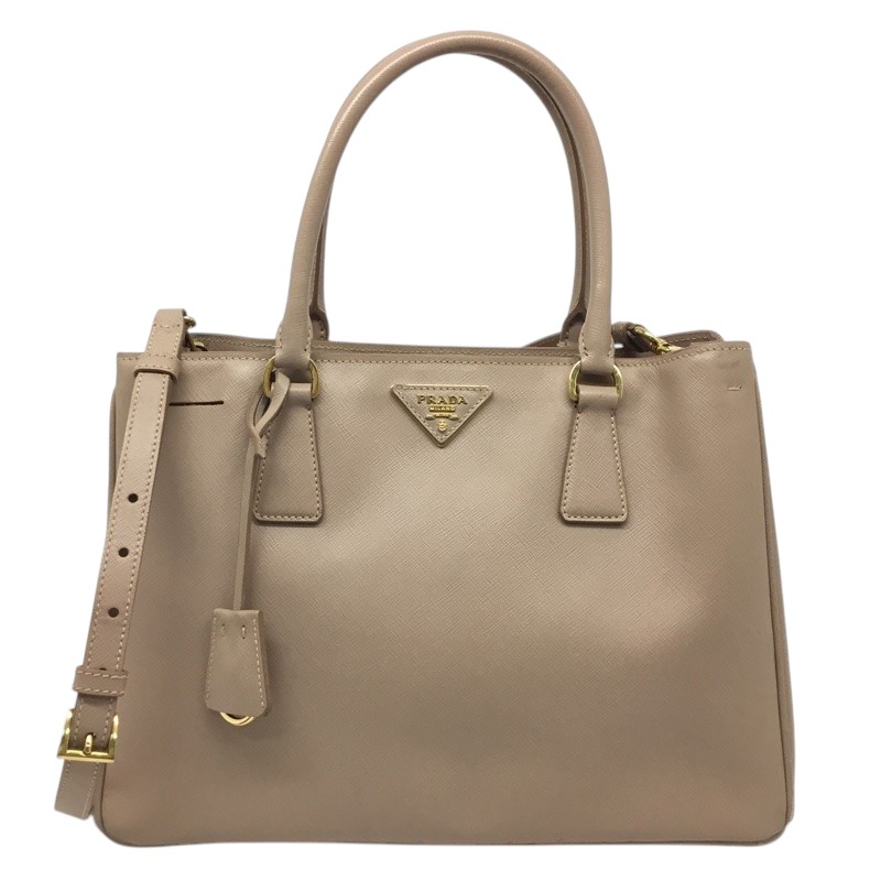 PRADA【プラダ】2WAYハンドバック ショルダーバッグ BN1874 サフィアーノ サクラ色ベージュ系 レディース【中古品/USED-B】一六銀行 かんてい局那覇店 ｎ3100883927300088