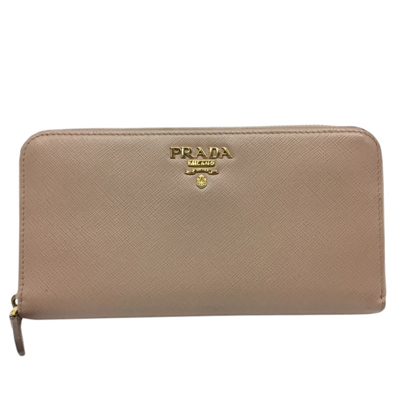 PRADA【プラダ】ラウンドファスナー長財布　1ML506　サフィアーノ　ピンクベージュ系　レディース【中古品/USED-B】質屋　かんてい局那覇店　ｎ310156927300033｜かんてい局沖縄　店