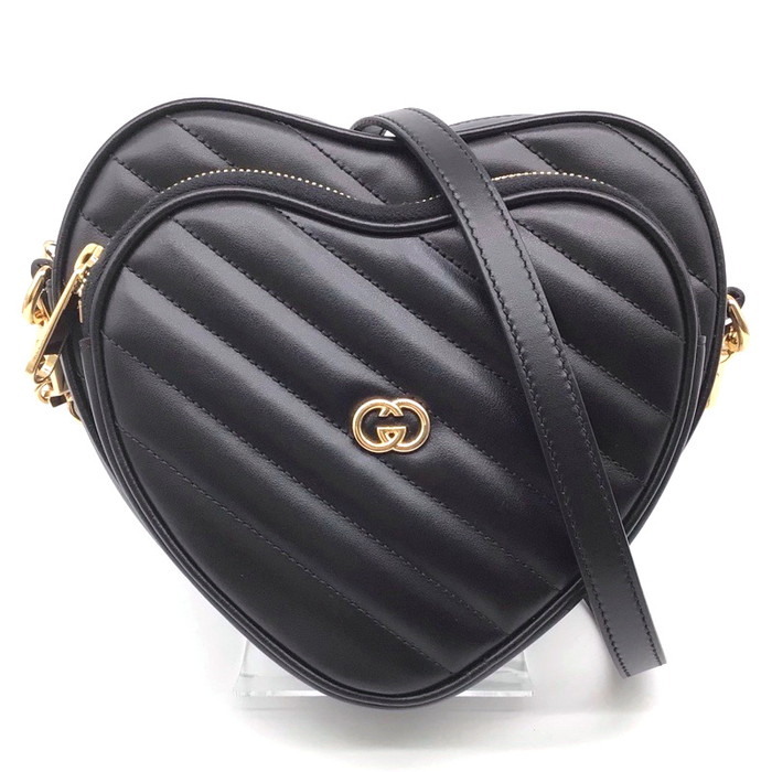 美品✨グッチ ワンショルダー ホーボー ロゴ金具 肩掛け オールレザー ブラック グッチ GUCCI ソーホー ショルダーバッグ レザー ブラック レディース