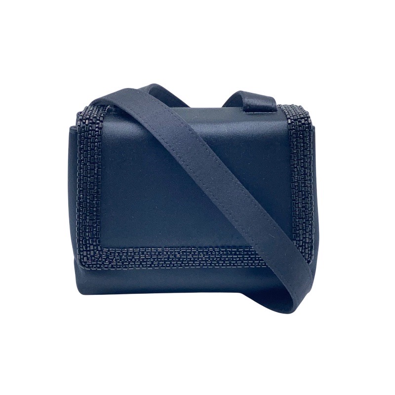 CHANEL　シャネル　スクエアミニショルダーバッグ　サテン　ブラック　ヴィンテージ　レディース【USED-B】質かんてい局コザ山内店　k3100428927400067