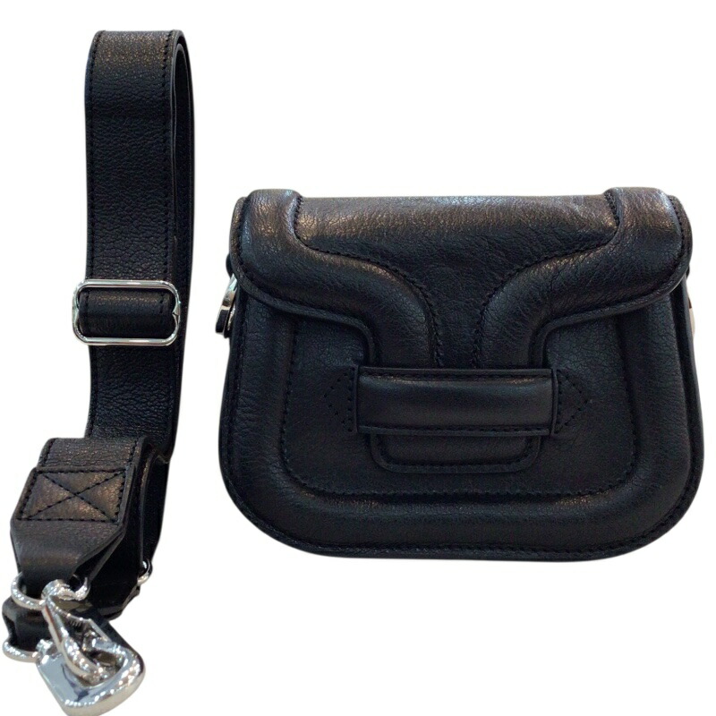 PIERRE　HARDY　ピエールアルディ　QVO32　ショルダーバック　※ストラップ欠品　レディース　ブラック　黒【USED-AB】かんてい局コザ山内店　ｋ3100426927400218