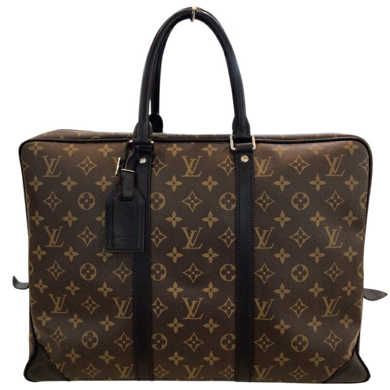 LOUIS VUITTON ルイヴィトン M40225 ポルト・ドキュマン・ヴォワヤージュ 商行為うしろ側 赤銅色×黒いこと【USED-AB】かんてい局コザ山内店 ｋ3101444927400008
