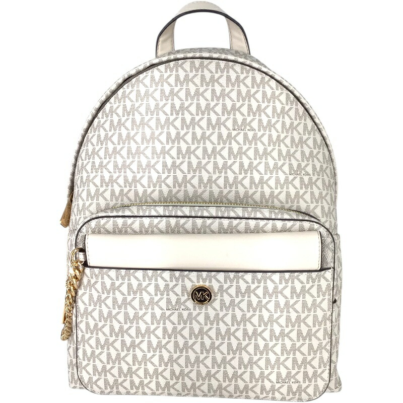 MICHAEL KORS マイケルコース 35H3G5MB8B バックパック シグネチャー ホワイト 白【USED-AB】質かんてい局コザ山内店 k3100829927400043|かんてい局沖縄 店
