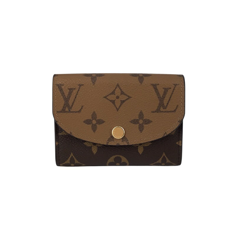 LOUIS VUITTON　ルイヴィトン　M82333　モノグラム・リバース　　ポルトフォイユ・ロザリ　ヴィトン名刺入れ　ヴィトンカードケース　ビジネス【USED-B】かんてい局コザ山内店　ｋ3101897927400306